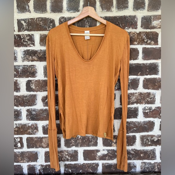 We The Free Tops - We The Free: Women's Long Sleeve Top in Burnt Orange: Size XS
